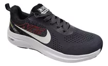 Zapatos Nike Air Max Zoom Caballeros Elite Fashion Gris Negr