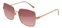 Lentes De Sol Nine West 54860fem653 Para Mujer Color De La Lente Rosa Color De La Varilla Dorado Color Del Armazón Rosa