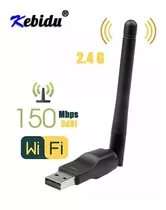 Adaptador Receptor Wireless Antena Wifi Usb 150mbps 