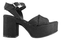 Sandalias Mujer Zapatos Cruzada Plataforma Liviano 9 Cm 390