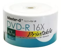 Dvd Imprimible Master-g 4,7gb 16x 50 Unidades