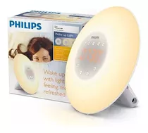 Reloj Despertador Philips Wake-up Light Luz Alarma Gradual Color Blanco