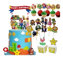 Topper Para Tortas Super Mario Bros. Cumpleaños Niños.