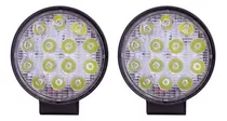 Par De Faros Redondo 14 Hiper Led Luz Blanco Fija 4 Pulgadas