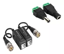 Kit Accesorios Cctv Balun Hd + Conector Dc Fuente Camaras