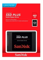 Ssd 480gb Sandisk Plus Sata 3 Iii 2.5  Velocidade Leitura 535mb/s Pc E Notebook