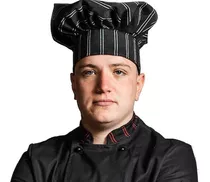 Gorro Chef Cocinero Hongo Gabardina Profesional - Presente!