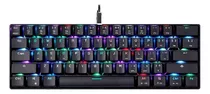 Teclado Mecânico Gamer Motospeed, Rgb, Switch Red - Kg -ck61