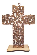 10 Cruces Padre Nuestro 20 Cms. Mdf 3 Mm.