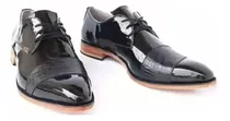 Zapatos Artesanales Hombre Charol Negro Exclusivo