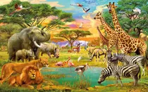 Rompecabezas Puzzle 500 Piezas Animales África Espectacular