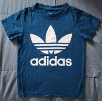 Remera adidas Original Talle 8 Años Azul Petróleo Hermosa