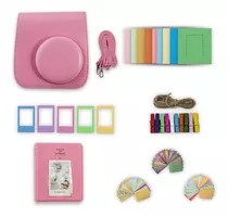 Kit Funda Rosa Para Cámara Instax Mini 11 Con Accesorios