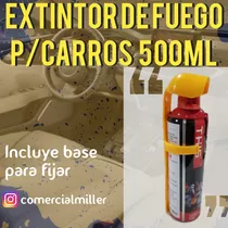 Extintor Para Carros 500ml - Desechable Con Base