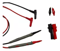 Kit De Cables Para Prueba De Multímetro Pinza Amperimetrica 