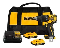 Taladro Percutor Inalambrico Atomic Dewalt Bl 20v 2bat Bolso