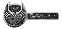 Emblema Lobo Harley Davidson 105 Aniversario Lateral Plata