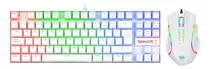 Kit Teclado Mouse Gamer Redragon K552rgb-ba-w-sp Kumara Griffin Rgb Color Blanco