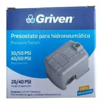 Presostato 20-40 Psi Para Hidroneumático Griven