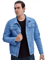 Casaca Jeans Celeste Hombre