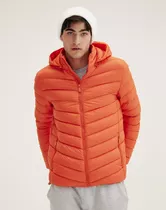 Campera Lillo, Hombre, Inflada Uniqlo Capucha Naranja, Equus