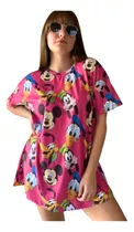 Remeron Pijama Mujer Estampado Modal Y Lycra