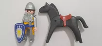 Lote W0044 - Cavaleiro Medieval + Cavalo Playmobil