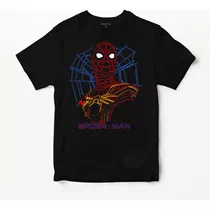 Remera Spider Man Marvel 01 (negra:) Ideas Mvd