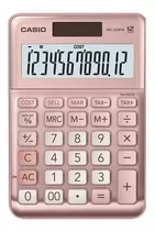 Calculadora Escritorio Casio Ms-120fm Rosa 12 Digitos Color Rosa Metálico