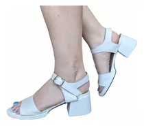 Sam123 Sandalias Unicas Mujer Talles Grandes Roxy Blanca