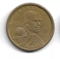 Moneda De Dolar Sacagawea 2000 - P Para Coleccionismo