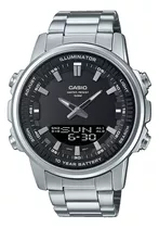 Reloj Casio Hombre Amw-880d-1avdf Color De La Correa Acero Inoxidable