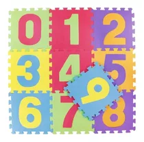 Alfombra Goma Eva Infantil X10 Puzzle P Niños Letras Números