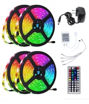 Luz Led Tira 20m Rgb Decoração Colorida Controle Remoto