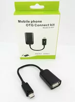 Cable Adaptador Otg P/ Celular V8 Microusb Macho -usb Hembra