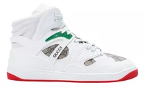 Tenis Gucci Bota Demetra White Red Bskt  673077 Originales 