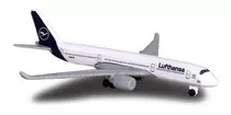 Miniatura Avião Lufthansa Airbus A350-900 10cm Majorette