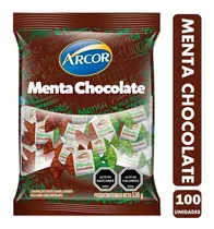Caramelo Arcor Menta Chocolate (bolsa De 100 Unidades)