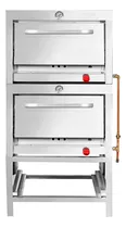 Horno Industrial, Ticgas, 2 Cámaras Inox, 58x65, Gas Licuado