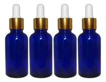 Frasco Vidrio Azul 10 Unid Gotero, 30 Ml (con Gotario)