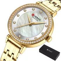 Relojes De Acero Inoxidable De Cuarzo Para Mujer Curren Luxu