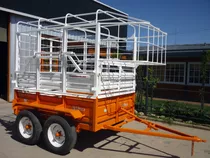 Acoplado 2.5 Mts Carro Jaula 2 Caballos Trailer Desmontable