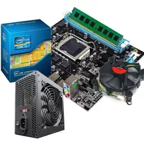 Kit Upgrade I5 Placa Mãe H61 C/ Fonte 500w 16gb Ram Cor Preto