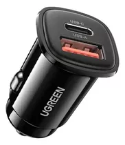 Cargador Coche Ugreen Carga Rapida Usb Tipo A - Tipo C 60w