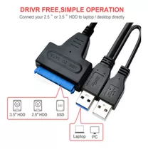 Adaptador Covertidor Sata A Usb 3.0 Sdd Hdd Pc, Laptop