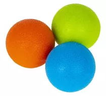 Set De 3 Pelotas Terapia Fisica/ Antiestres /masajeador 