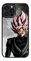 Funda Para Celular Dragon Ball Goku Black Sayajin Rosa 