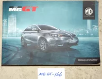 Manual Del Propietario Original Mg Gt Turbo Año 2016 Al 2019