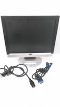 Monitor Aoc Lm522 Lcd 15  Prata 100v/240v C/ Cabos Força/vga