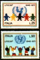 17270..............italia  - U N I C E F   -  1971   -  Mint